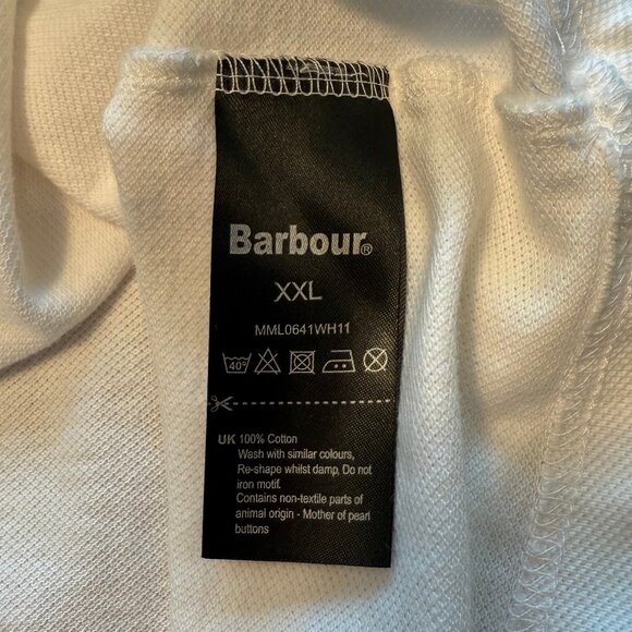 Barbour International Steve McQueen Collection White Polo XXL - Picture 7 of 7